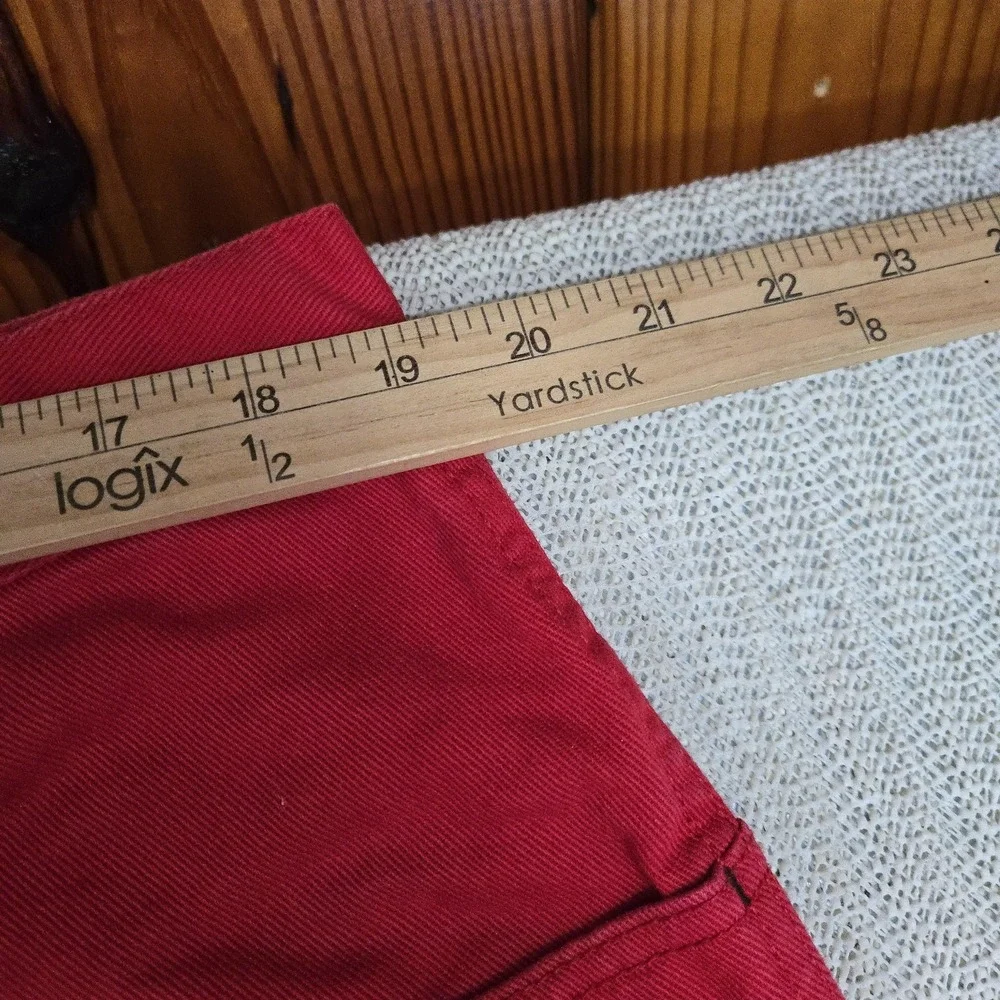 Southpole Jeans Mens 38x31 Red Relaxed Fit Straight Denim Hip Hop Skate